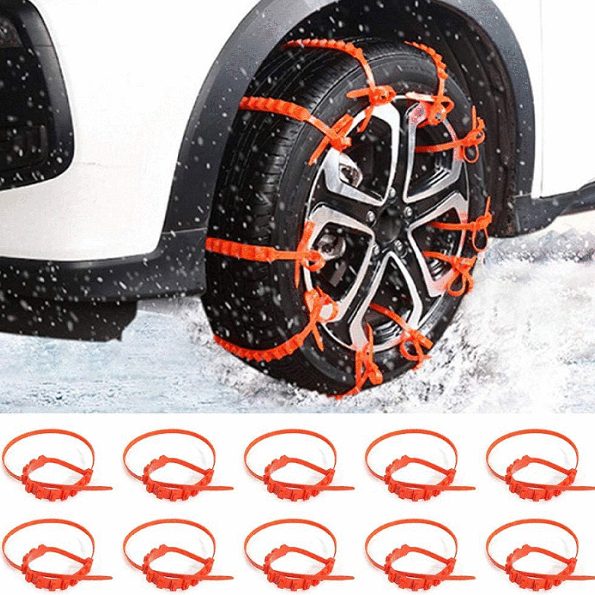 Snow Tire Chains: Drive Safer This Winter With Portable Anti-Skid Protection